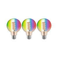PAULMANN LED-Kugellampe FM E27 G95 6,3W 291.65 2200-6500K rgbw 470lm G kl dimmbar
