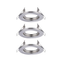 PAULMANN Einbaustrahler 3x40W HV eisen 933.93 GU10 eisen gbürst Aluminium IP20