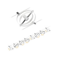 PAULMANN LED-Anbaustrahler 8x7,5W 8LEDs Cardan 944.92 weiß GU5,3 weiß matt Aluminium IP20