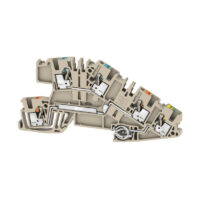 WEIDMÜLLER Installationsklemme 24A 3pot AITB 2.5 BB N-L-PE 0,5-2,5qmm bg