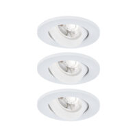 PAULMANN LED-Einbaustrahler 2,9W 3LEDs Salerno 714.08 weiß 4000K weiß 204lm weiß matt