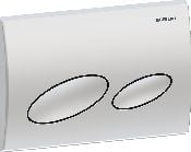 Geberit Geberit Kappa20 Betätigungsplatte, oval 2-Mengen-Spülung, chrom matt