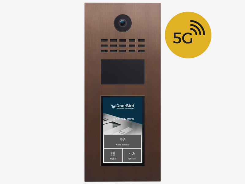 DoorBird D31TDV 5G IP Video Türsprechanlage – Echte Baubronze