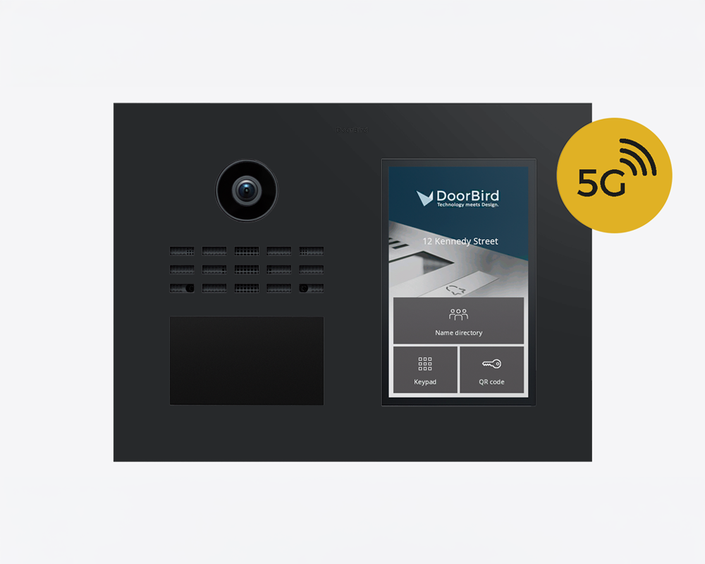 DoorBird D31TDH 5G IP Video T&uuml;rsprechanlage &ndash; Graphitschwarz