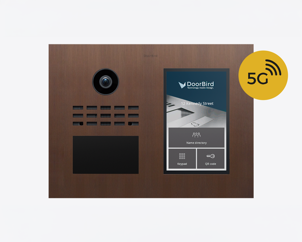 DoorBird D31TDH 5G IP Video Türsprechanlage – Echte Baubronze