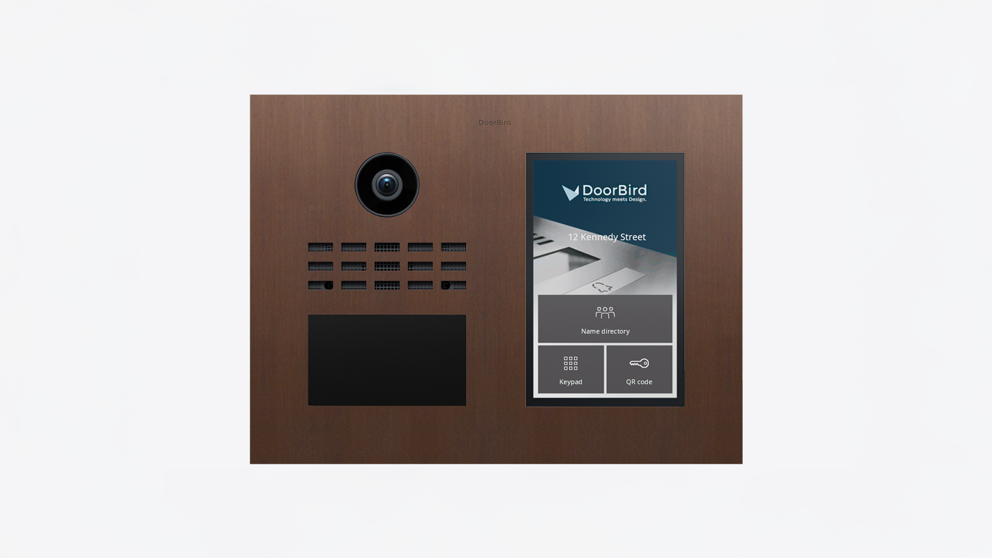 DoorBird D31TDH IP Video Türsprechanlage – Echte Baubronze
