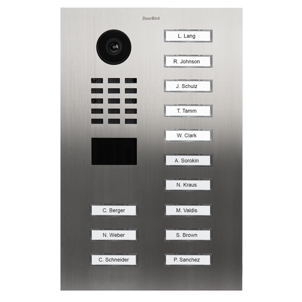 DoorBird D2213V IP Video T&uuml;rsprechanlage &ndash; Edelstahl V2A