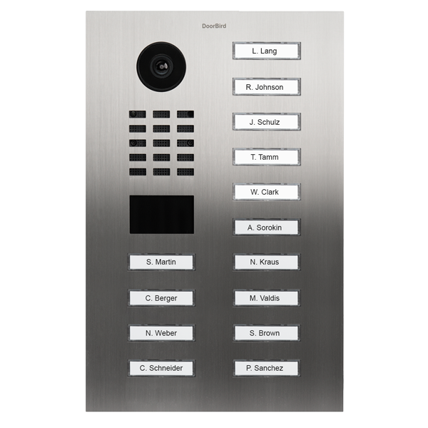 DoorBird D2214V IP Video T&uuml;rsprechanlage &ndash; Edelstahl V2A