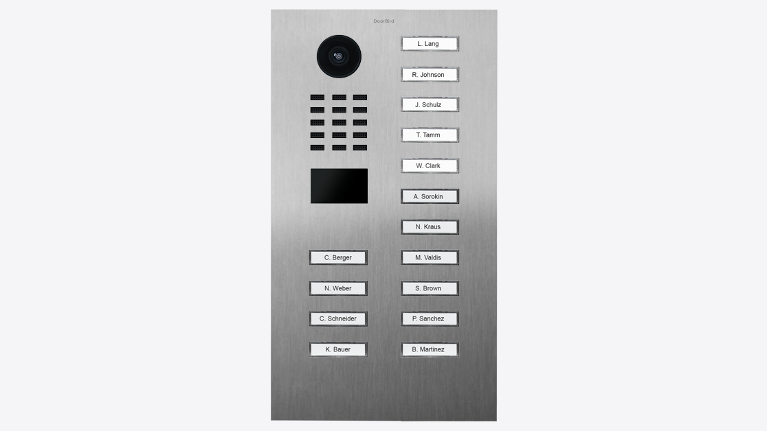 DoorBird D2215V IP Video T&uuml;rsprechanlage &ndash; Edelstahl V2A