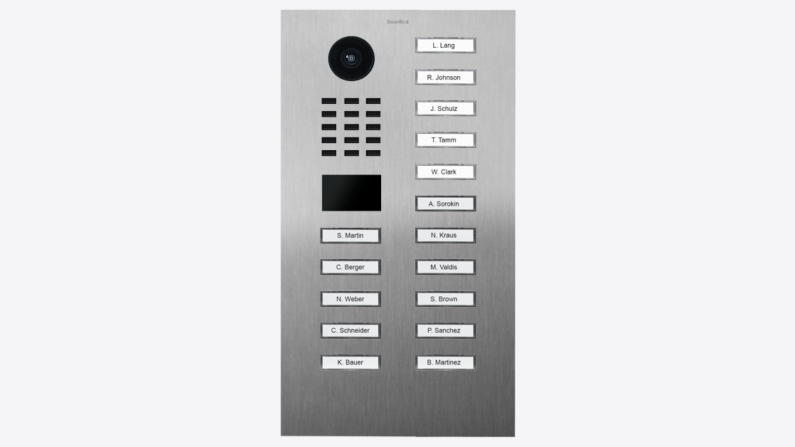 DoorBird D2216V IP Video T&uuml;rsprechanlage &ndash; Edelstahl V2A