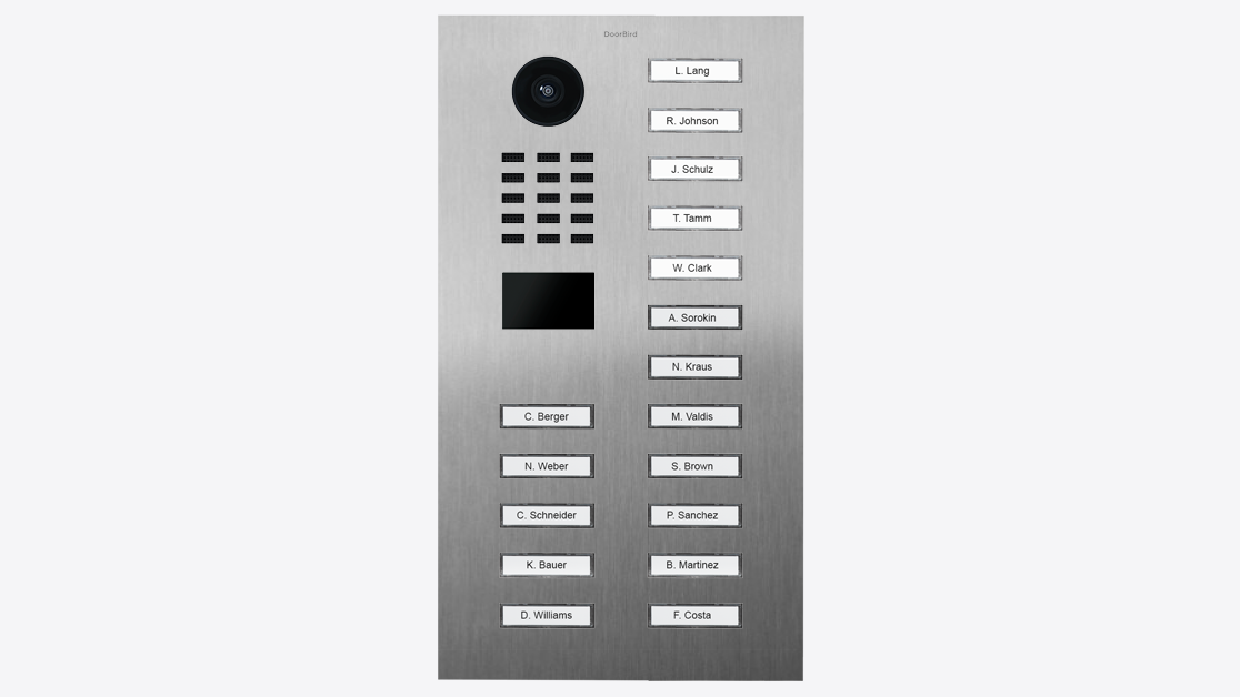 DoorBird D2217V IP Video T&uuml;rsprechanlage &ndash; Edelstahl V2A