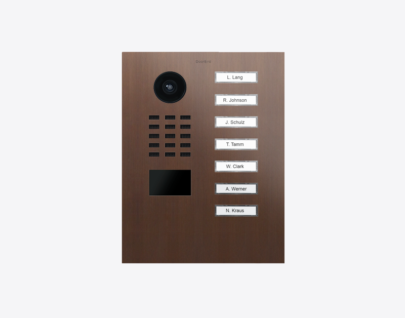 DoorBird D2207V IP Video Türsprechanlage – Echte Baubronze