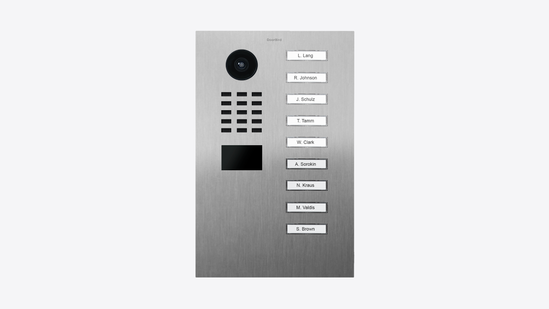 DoorBird D2209V IP Video Türsprechanlage – Edelstahl V4A
