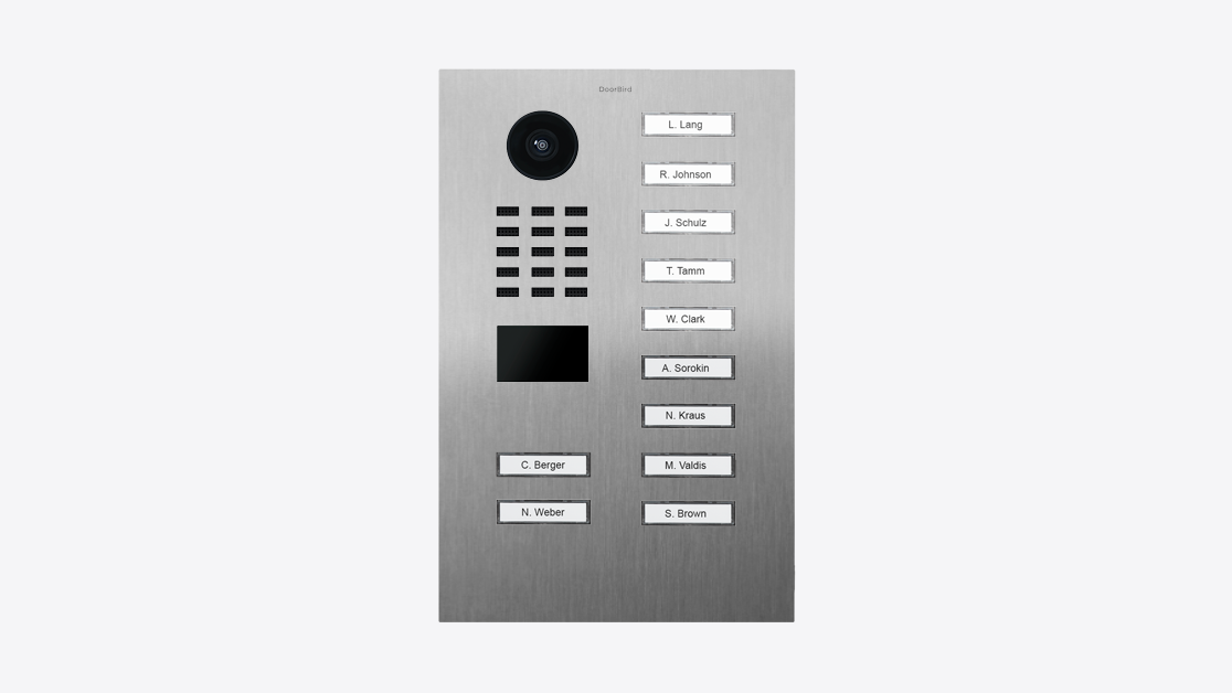 DoorBird D2211V IP Video Türsprechanlage – Edelstahl V4A