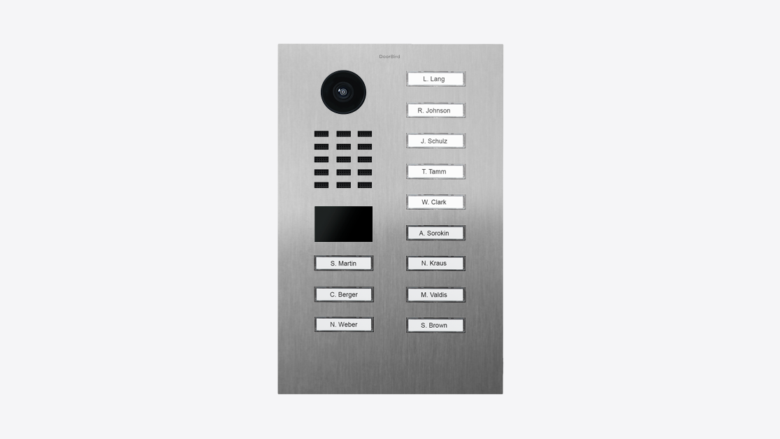 DoorBird D2212V IP Video Türsprechanlage – Edelstahl V4A