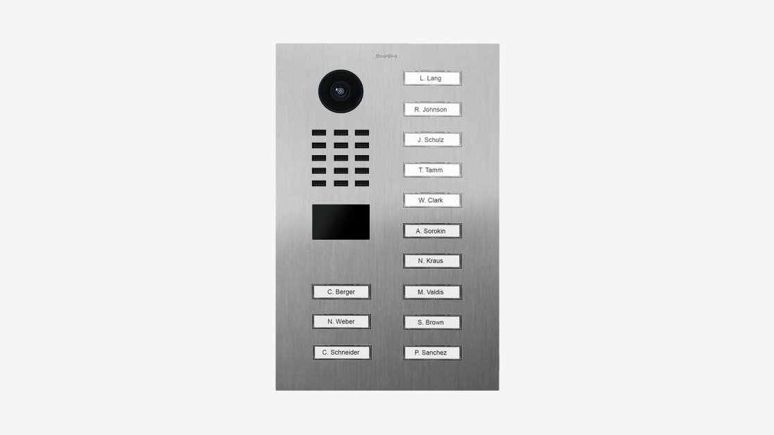 DoorBird D2213V IP Video Türsprechanlage – Edelstahl V4A