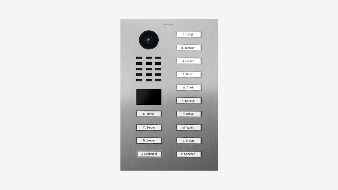 DoorBird D2214V IP Video Türsprechanlage – Edelstahl V4A