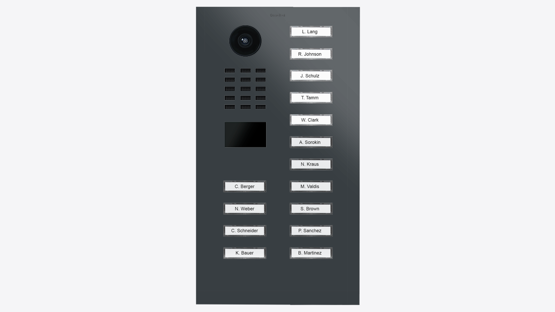 DoorBird D2215V IP Video T&uuml;rsprechanlage &ndash; RAL 7016