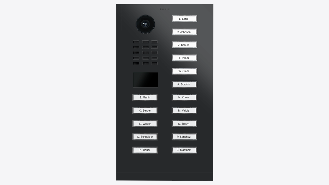 DoorBird D2216V IP Video Türsprechanlage – Graphitschwarz