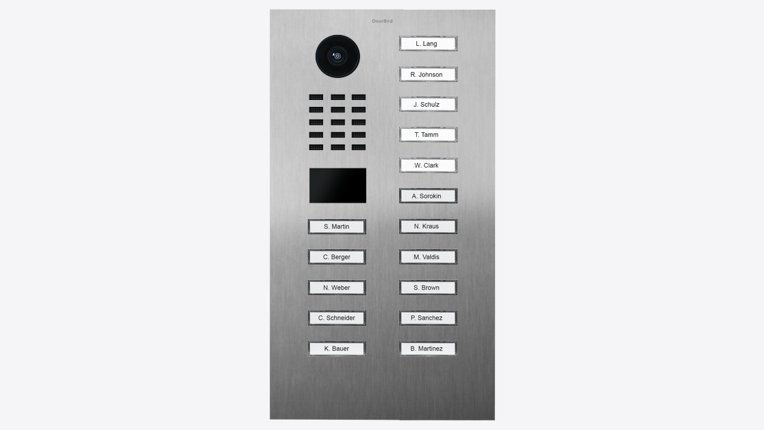 DoorBird D2216V IP Video Türsprechanlage – Edelstahl V4A