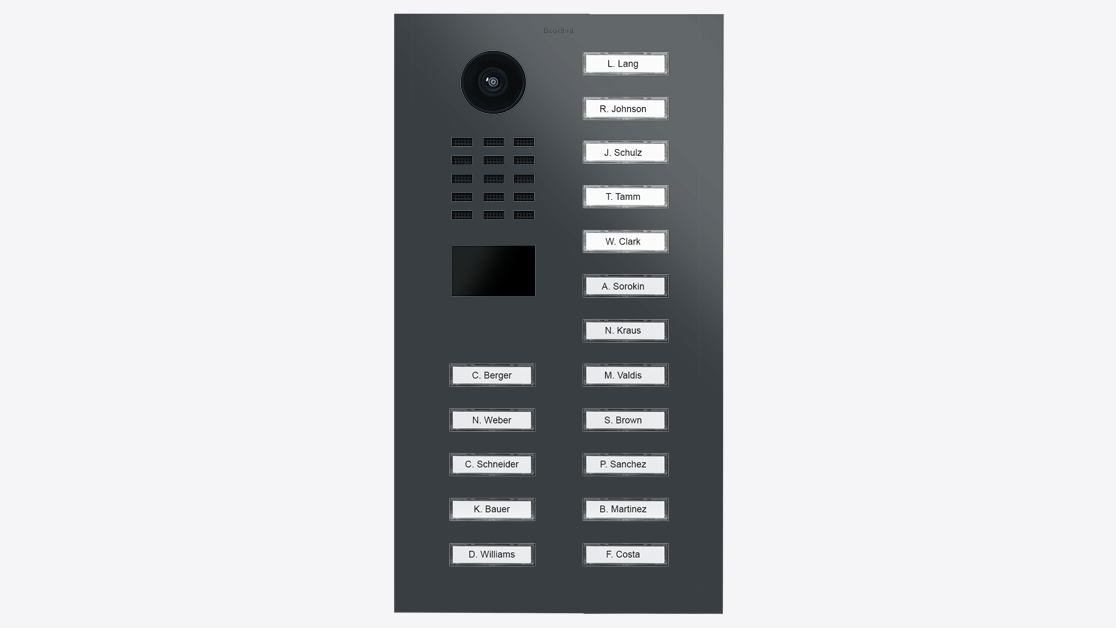 DoorBird D2217V IP Video Türsprechanlage – RAL 7016