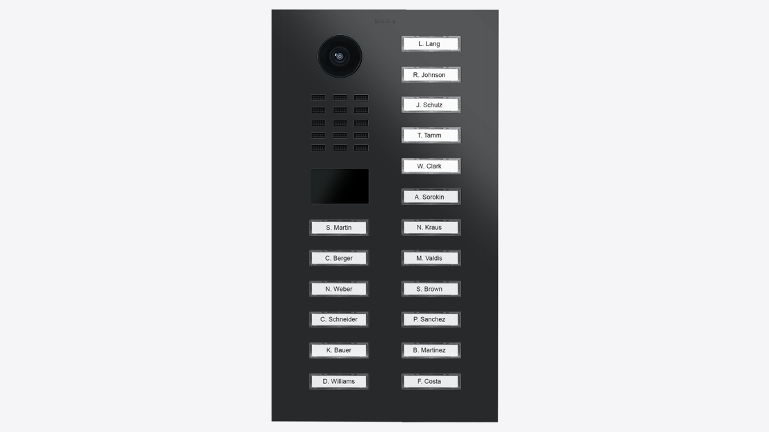 DoorBird D2218V IP Video T&uuml;rsprechanlage &ndash; Graphitschwarz