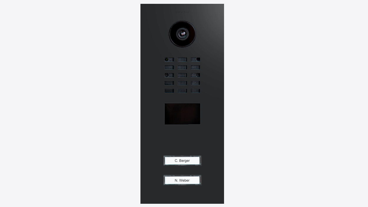 DoorBird D2202V IP Video Türsprechanlage – Graphitschwarz
