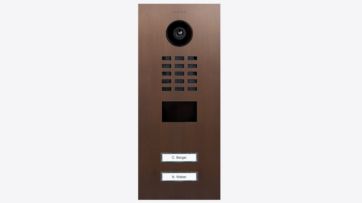 DoorBird D2202V IP Video Türsprechanlage – Echte Baubronze