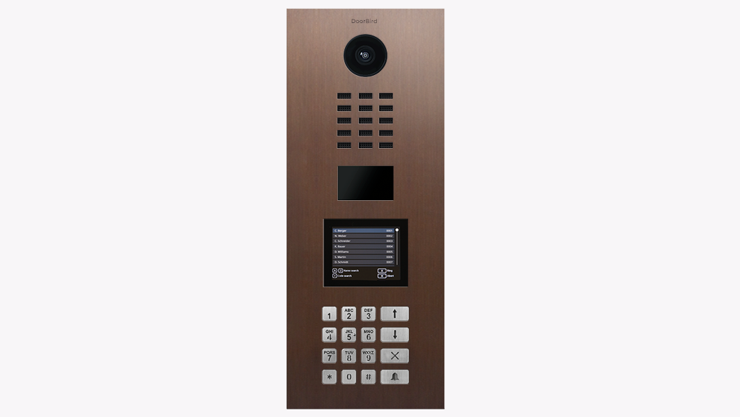 DoorBird D22DKV IP Video T&uuml;rsprechanlage &ndash; Echte Baubronze