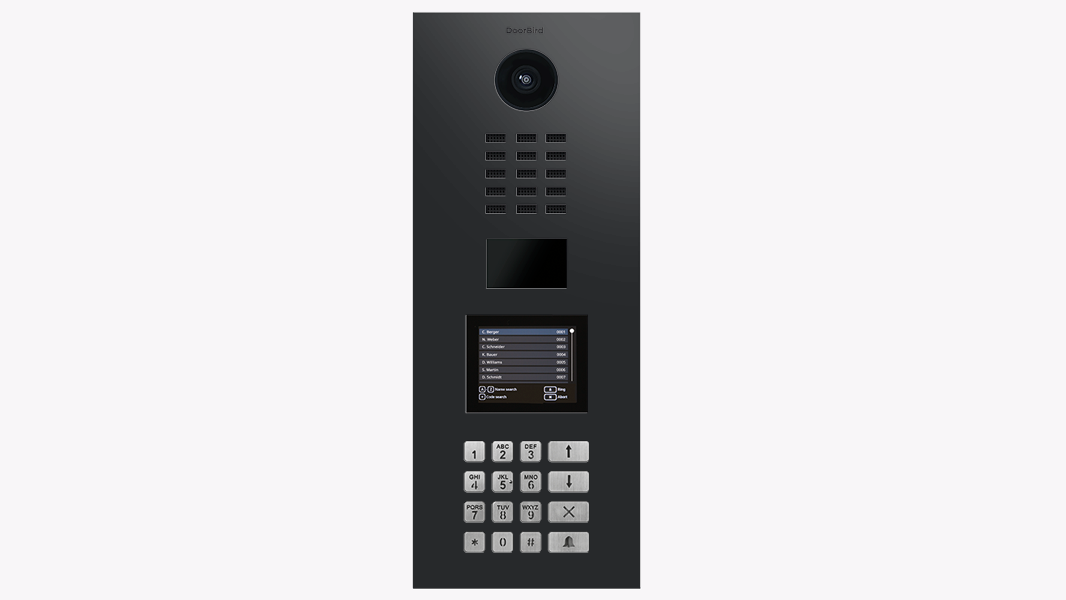 DoorBird D22DKV IP Video T&uuml;rsprechanlage &ndash; Graphitschwarz
