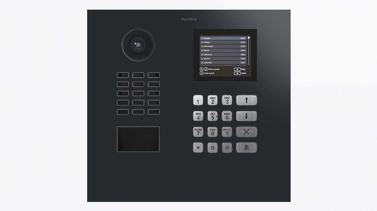DoorBird D22DKH IP Video T&uuml;rsprechanlage &ndash; Graphitschwarz