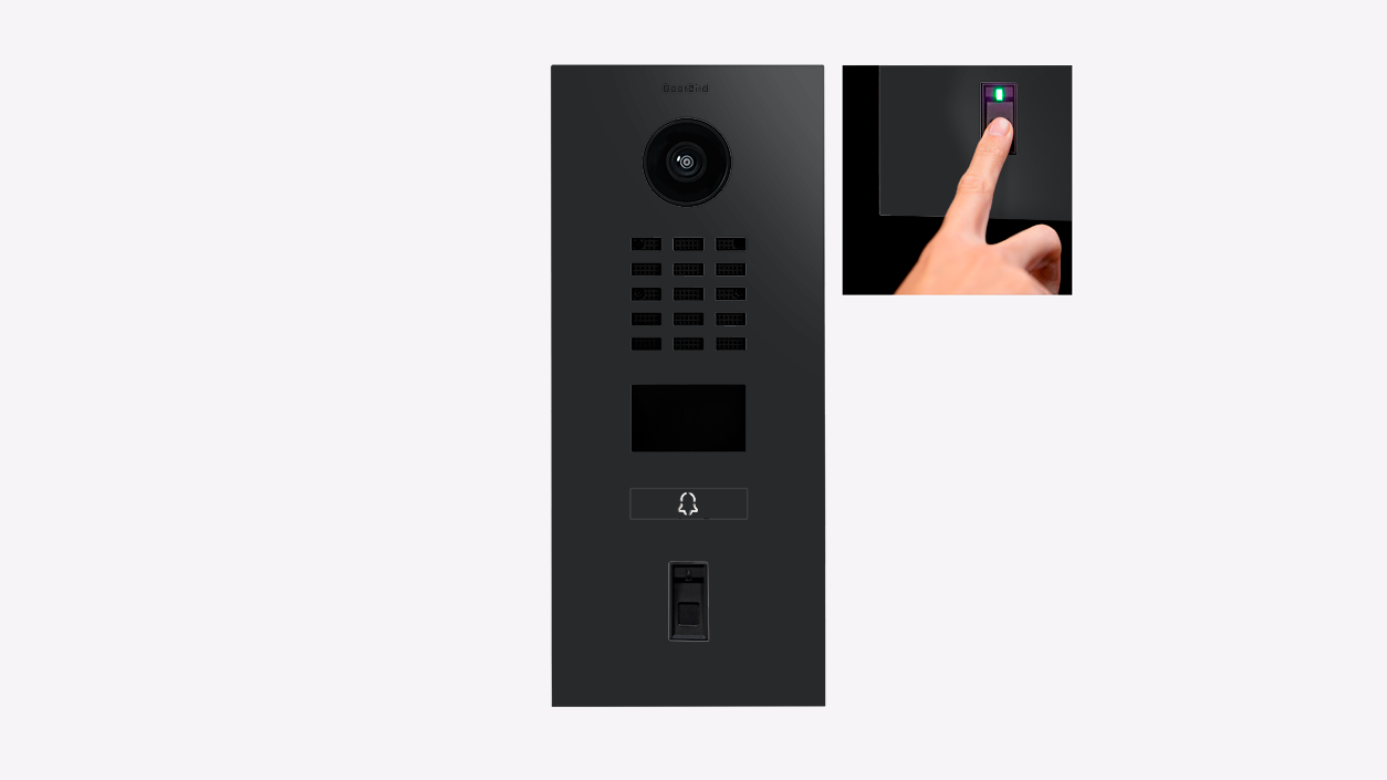 DoorBird D2201FV Fingerprint 50 IP Video Türsprechanlage – Graphitschwarz