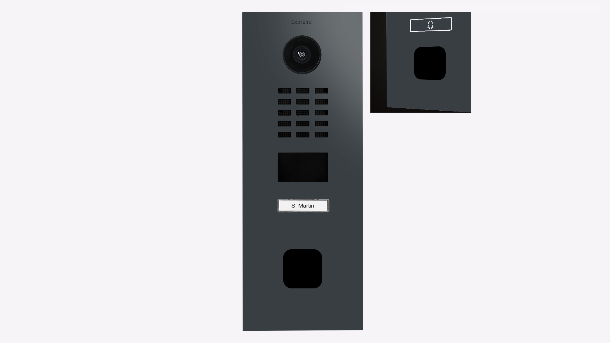 DoorBird D2201FV EKEY sLine IP Video Türsprechanlage – RAL 7016