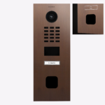 DoorBird D2201FV EKEY sLine IP Video Türsprechanlage – Echte Baubronze