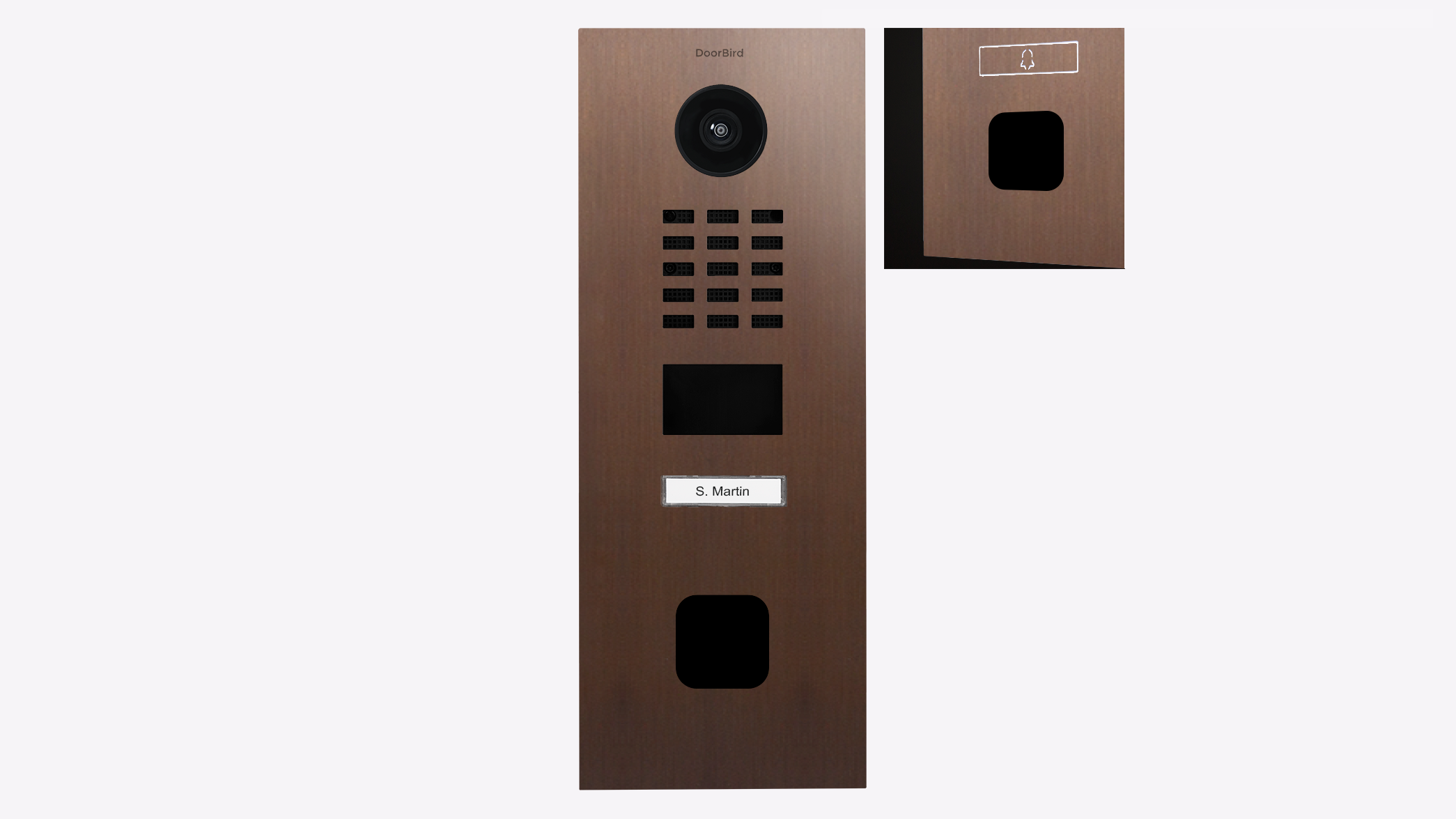 DoorBird D2201FV EKEY sLine IP Video T&uuml;rsprechanlage &ndash; Echte Baubronze