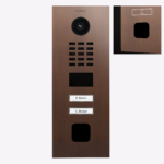 DoorBird D2202FV EKEY sLine IP Video Türsprechanlage – Echte Baubronze