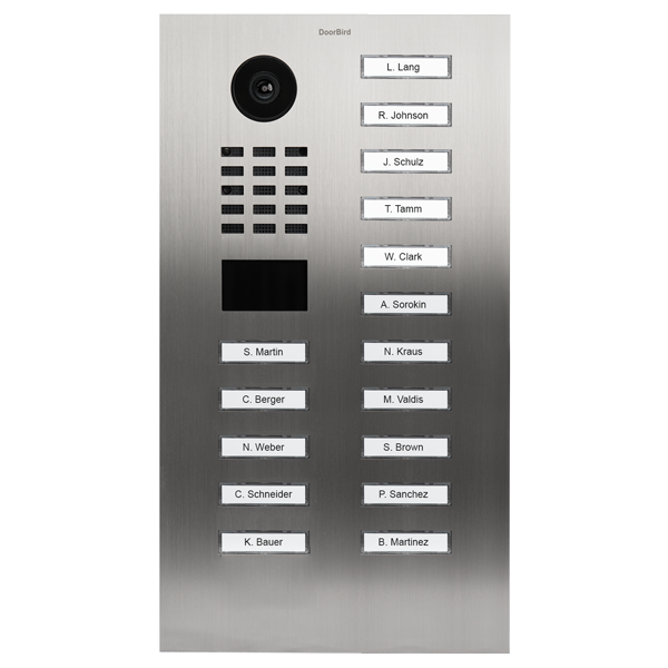 DoorBird D2116V IP Video Türsprechanlage – Edelstahl V2A