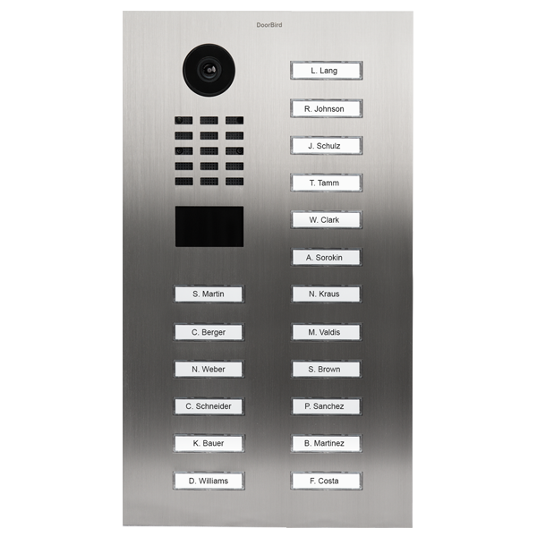 DoorBird D2118V IP Video Türsprechanlage – Edelstahl V2A