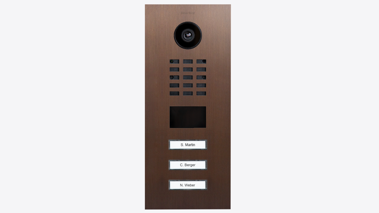 DoorBird D2103V IP Video Türsprechanlage – Echte Baubronze