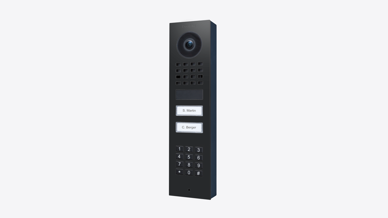 DoorBird D1102KV Aufputz IP Video Türsprechanlage – Graphitschwarz