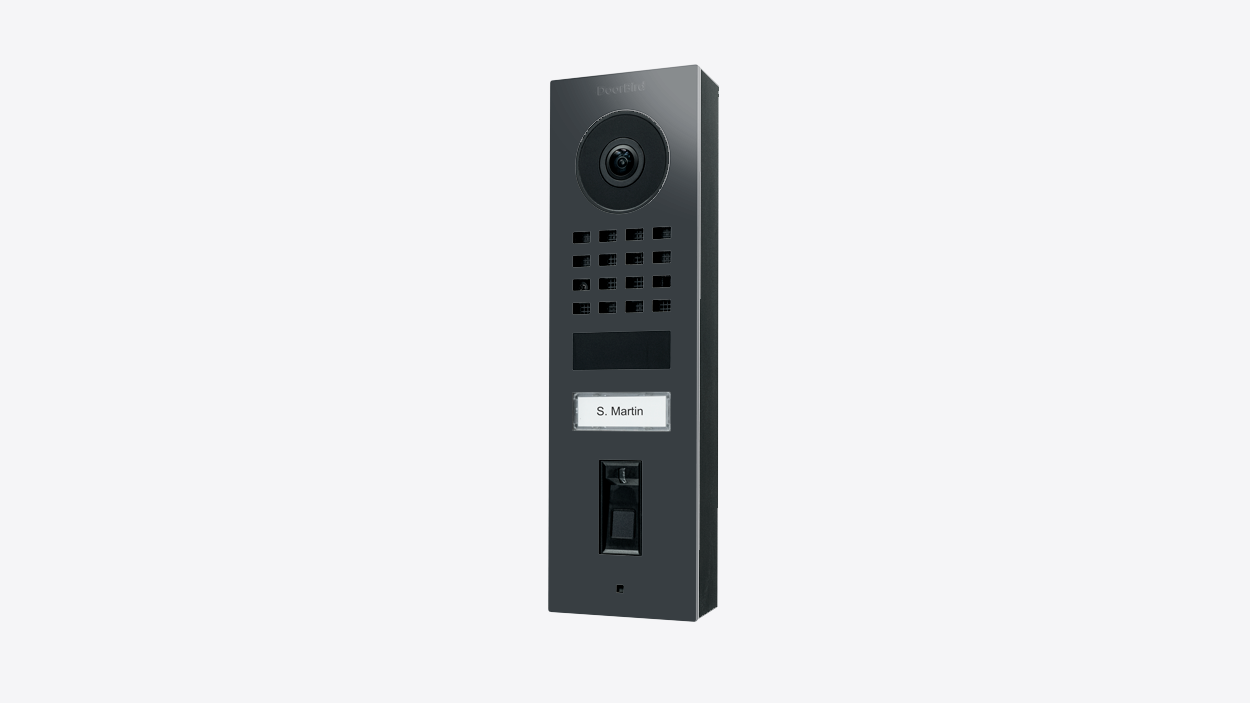DoorBird D1101FV Fingerprint 50 Aufputz IP Video Türsprechanlage – RAL 7016