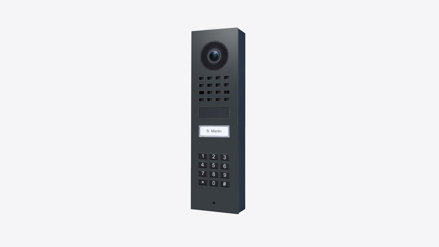 DoorBird D1101KV Aufputz IP Video Türsprechanlage – RAL 7016