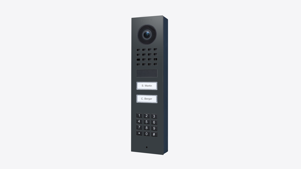 DoorBird D1102KV Aufputz IP Video Türsprechanlage – RAL 7016