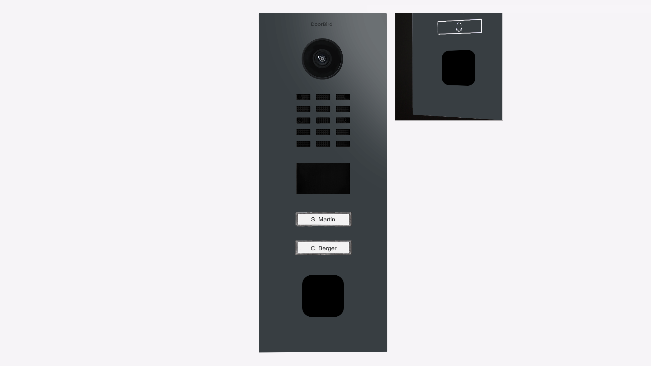 DoorBird D2102FV EKEY sLine IP Video Türsprechanlage – RAL 7016