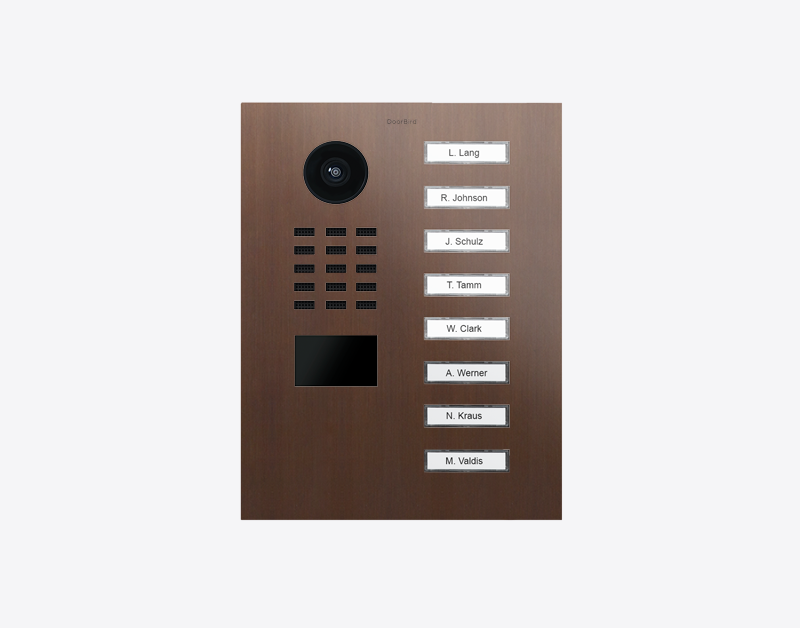 DoorBird D2108V IP Video Türsprechanlage – Echte Baubronze
