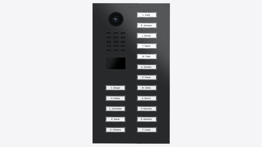 DoorBird D2117V IP Video Türsprechanlage – Graphitschwarz