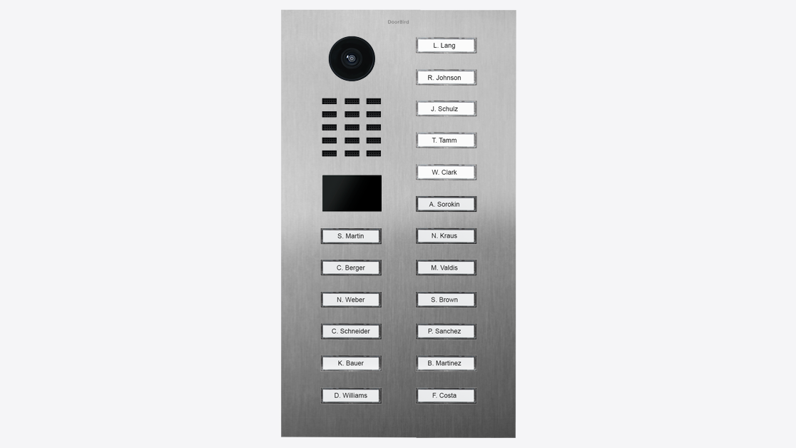 DoorBird D2118V IP Video Türsprechanlage – Edelstahl V4A