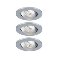 PAULMANN LED-Einbaustrahler 2,9W 3LEDs Salerno 714.09 chr 4000K weiß 204lm chr