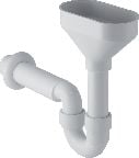 Geberit Geberit Rohrbogengeruchsverschluss für Geräte mit Trichter oval d50