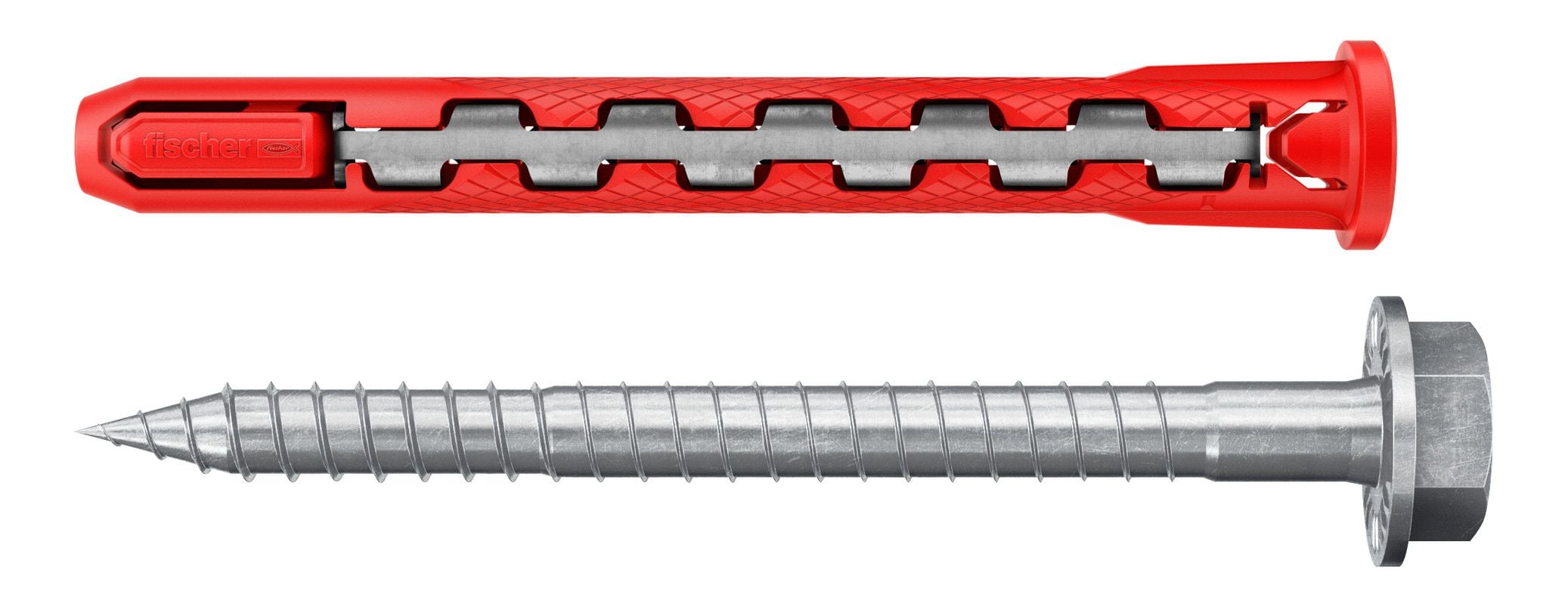 FISCHER Spreizdübel Ø10x90mm Metall/Kunststoff HybridPower 10x90 FUS (10) mit Schraube
